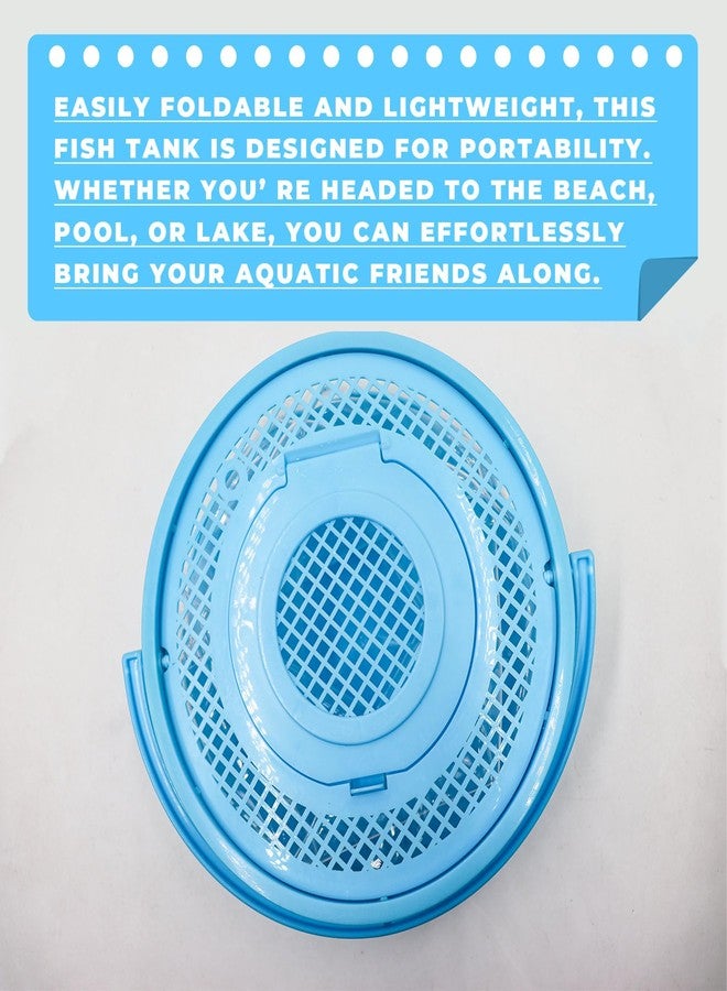 MHLLGN Foldable Small Aquarium, Portable Fish Tank, Fish Transport Container, Plasitc Fish Bowl, Beginner Tank, Great Concept for Catching and Release Critters, Beach, Pool and Lake - Image 5